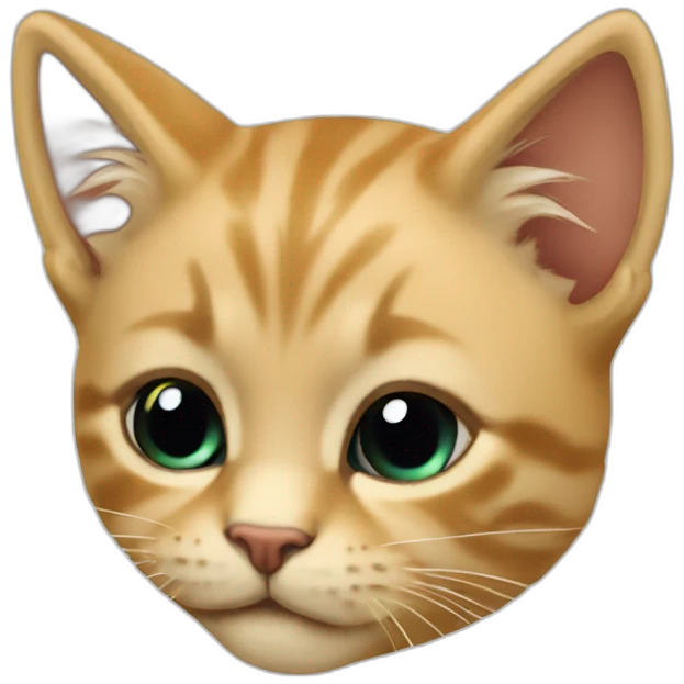 Chaton qui voit de l'alcool emoji