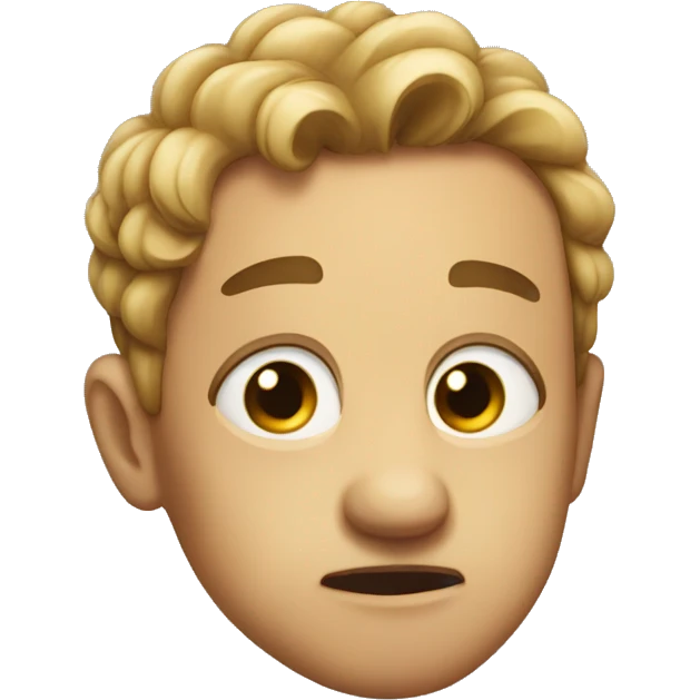 Side eye sneer emoji
