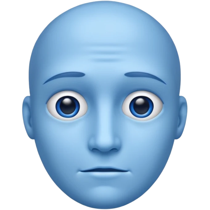 blue face  emoji