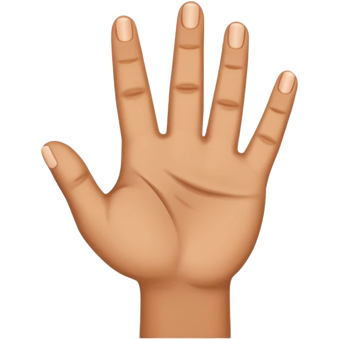 U shape fingers emoji create  emoji