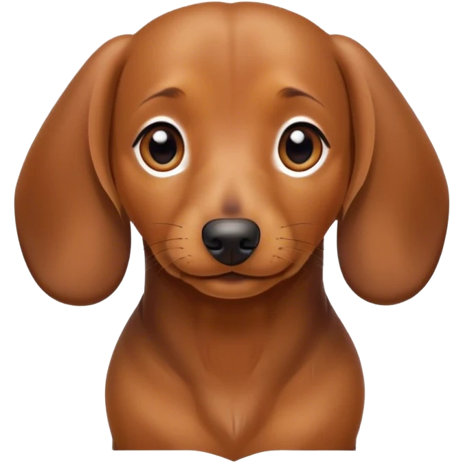 Cute daschund emoji