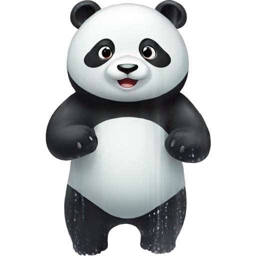 panda in the shower emoji