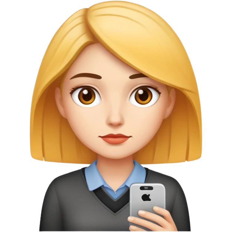A female graphic designer in waiting emoji