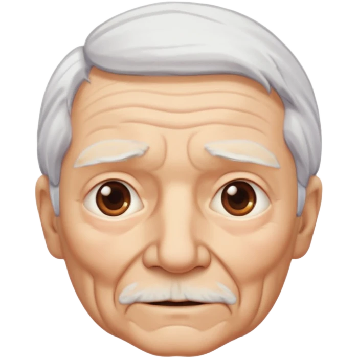 hazle mas arrugas , cabello blanco emoji