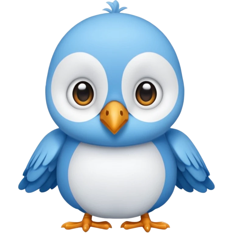 Une peluche mignonne déoiseau emoji