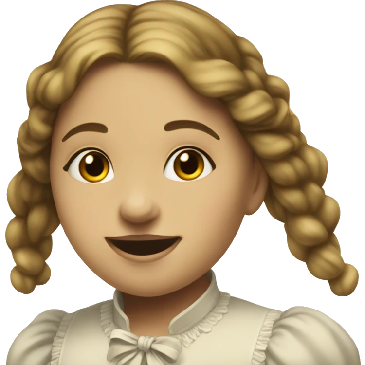 Girl from the 1800s dancing  emoji