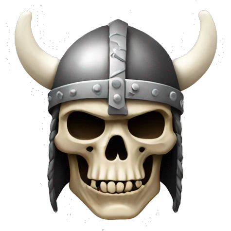 Viking skull emoji