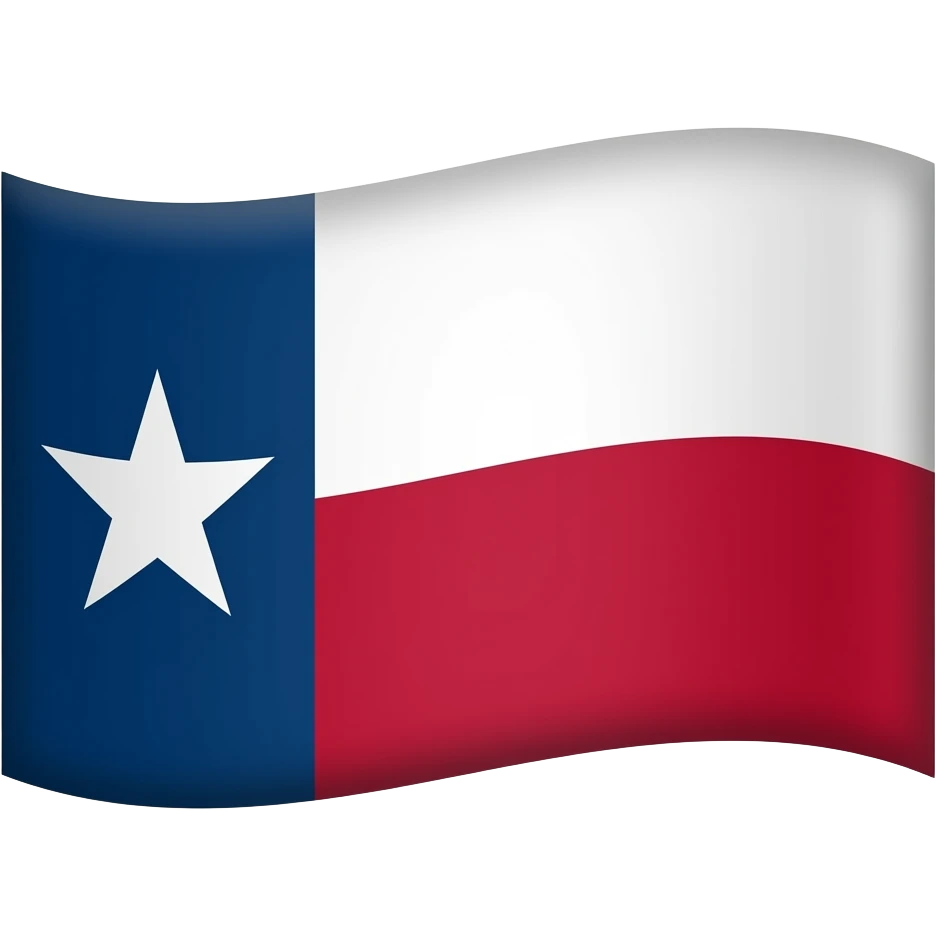 a happy Texas flag emoji