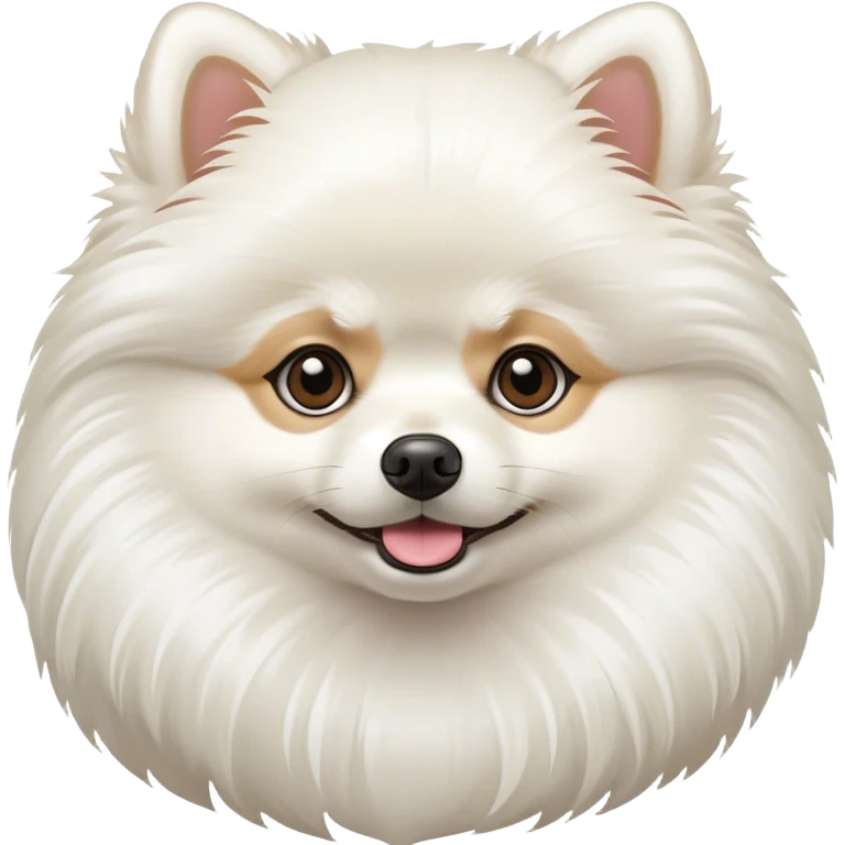 White pomeranian  emoji