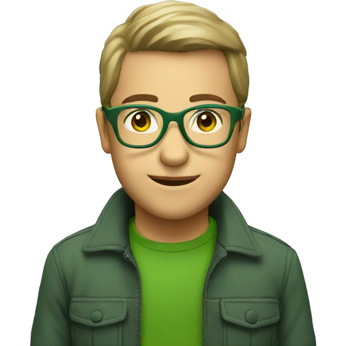 glasses green emoji