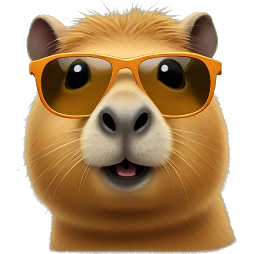 capybara with sunglasses  emoji