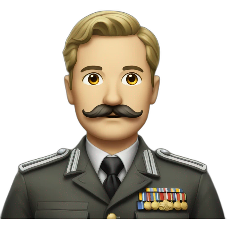 german ww2 officer with moustache emoji