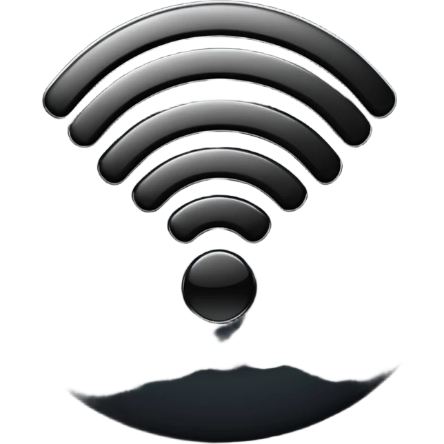 Black Wifi emoji
