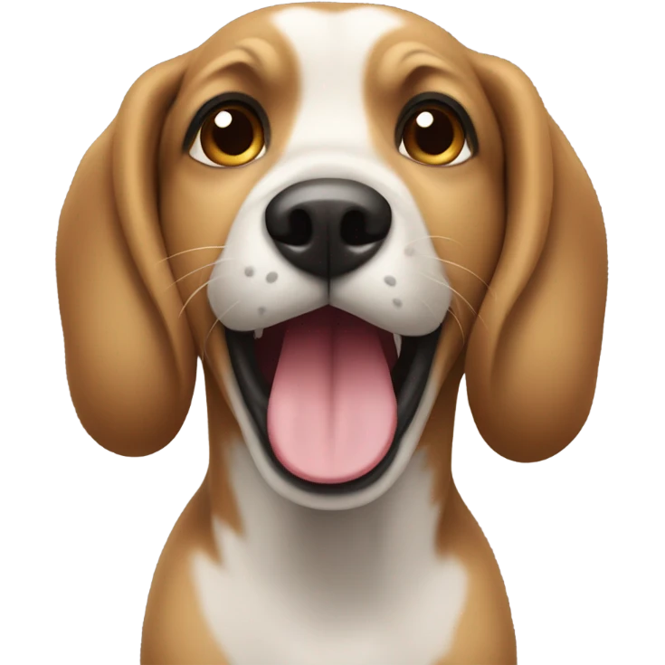 dog gazing at the viewer emoji