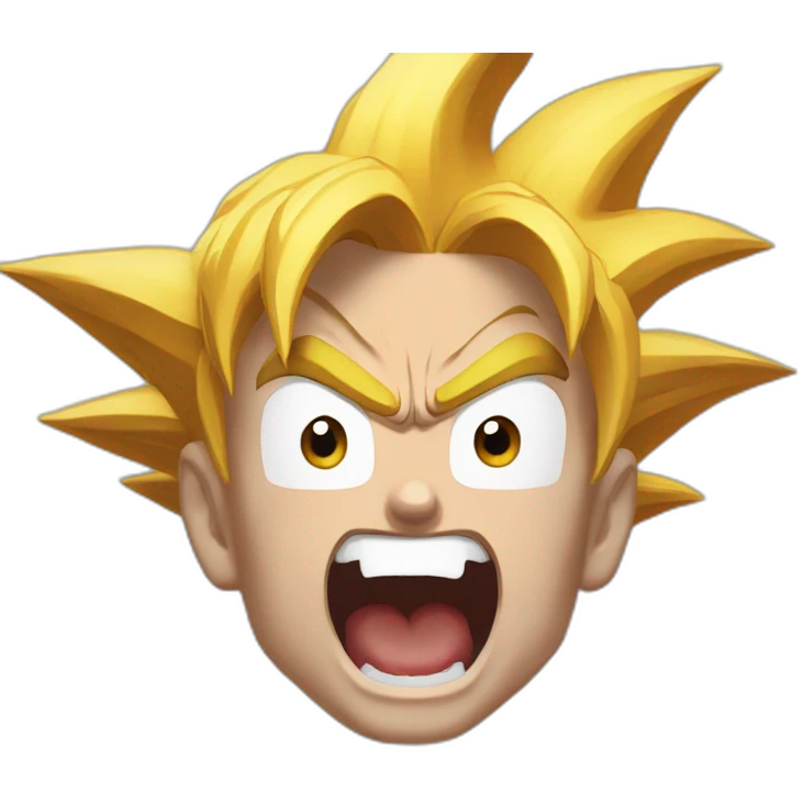 goku super saiyan scream emoji
