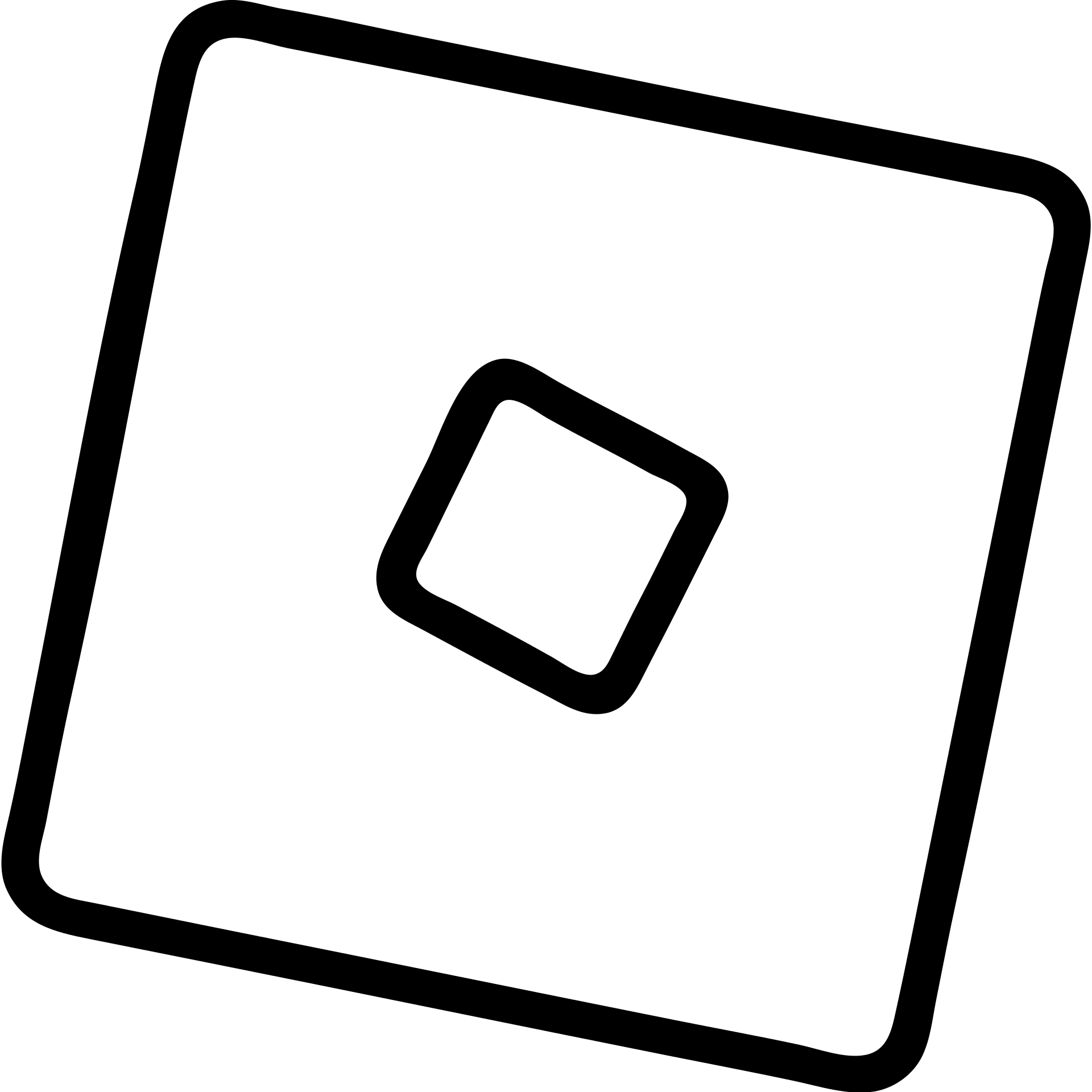 Roblox logo icon, modern, outlined, clean, suitable for app icon emoji