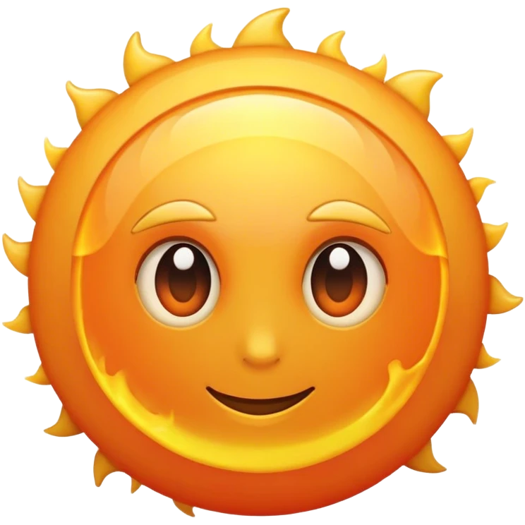 Sun is tired  emoji