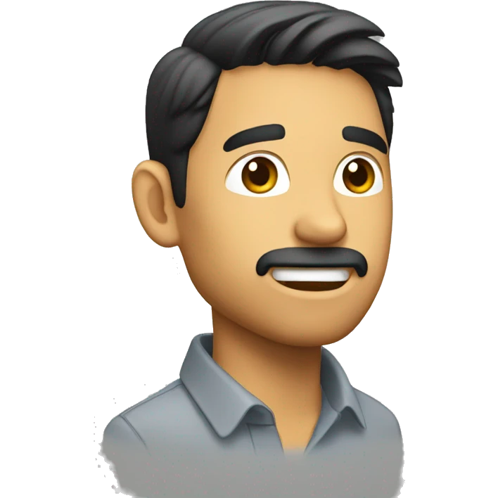 Hombre rubio hablando emoji