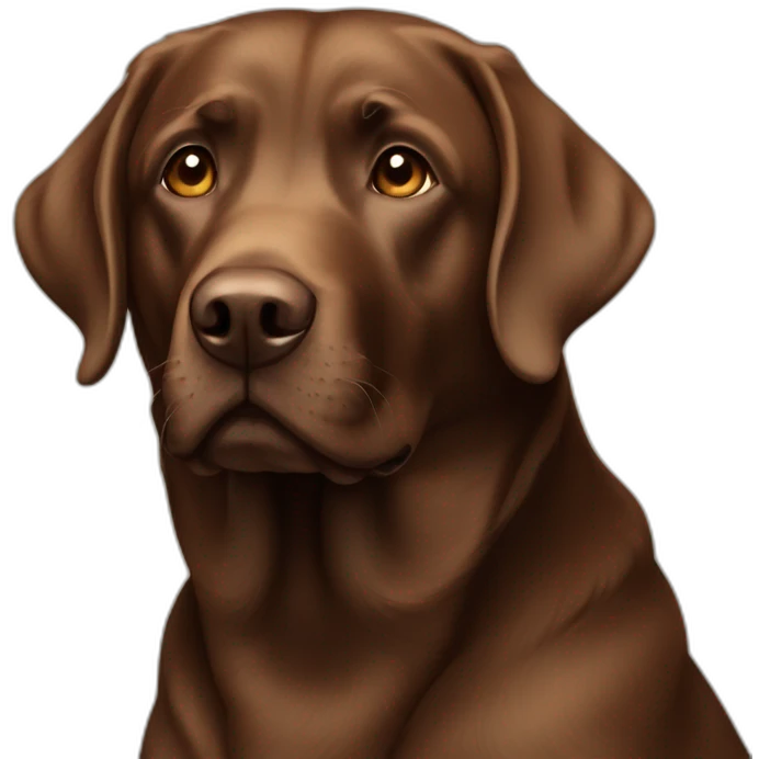 brown labrador emoji