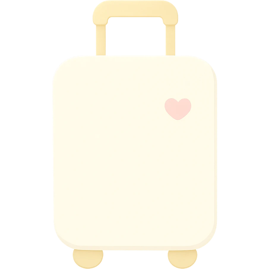 aesthetic ivory minimal suircase with wheels emoji