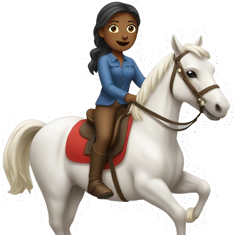 Woman riding a horse emoji