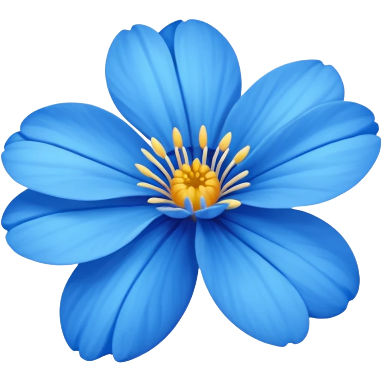 all blue flower emoji