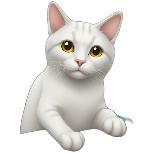 Cat-on-train emoji