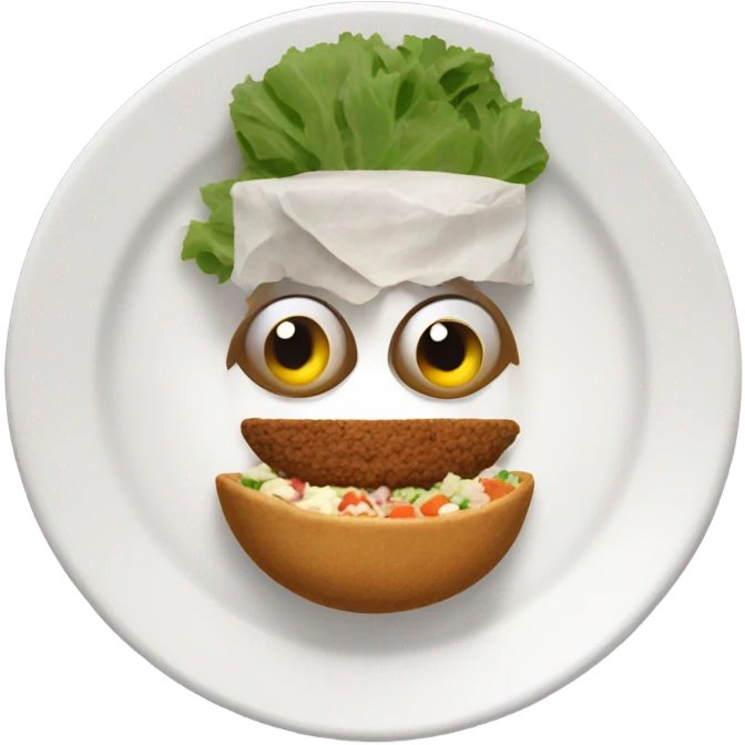 Falafel plate emoji