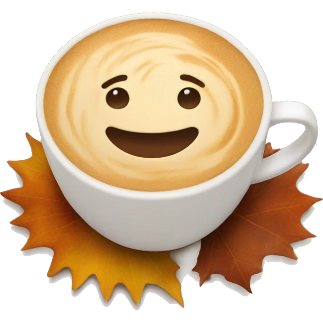 autumn latte emoji