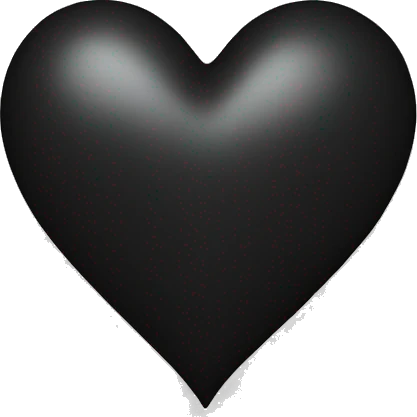 black heart emoji