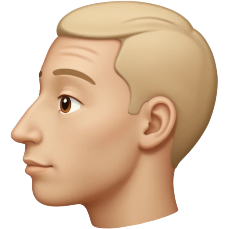 big nose, side view emoji
