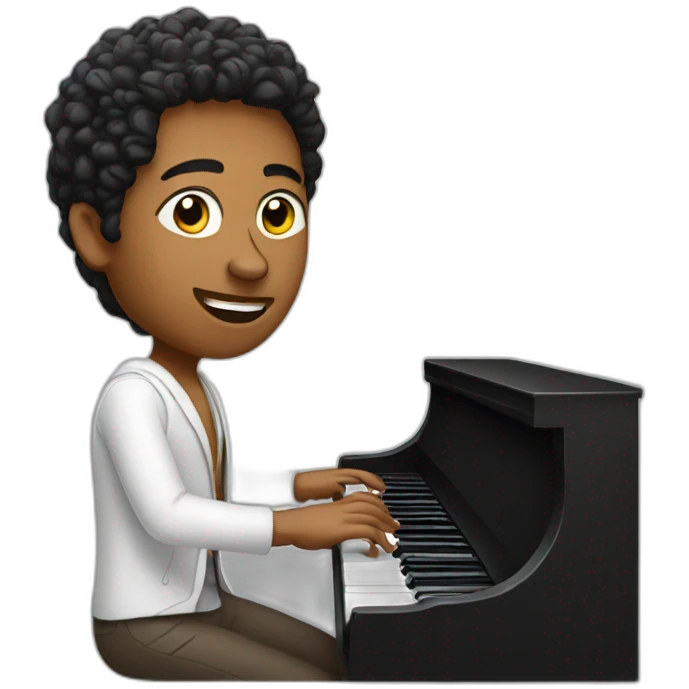 singer with keyboard emoji