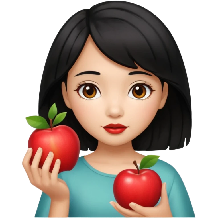 Red girly stuff filipino black hair with straight wavy hair medium length butterfly haircut emoji
