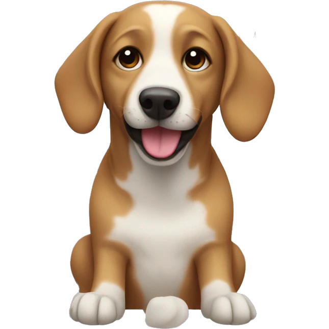 dog whith flowers emoji