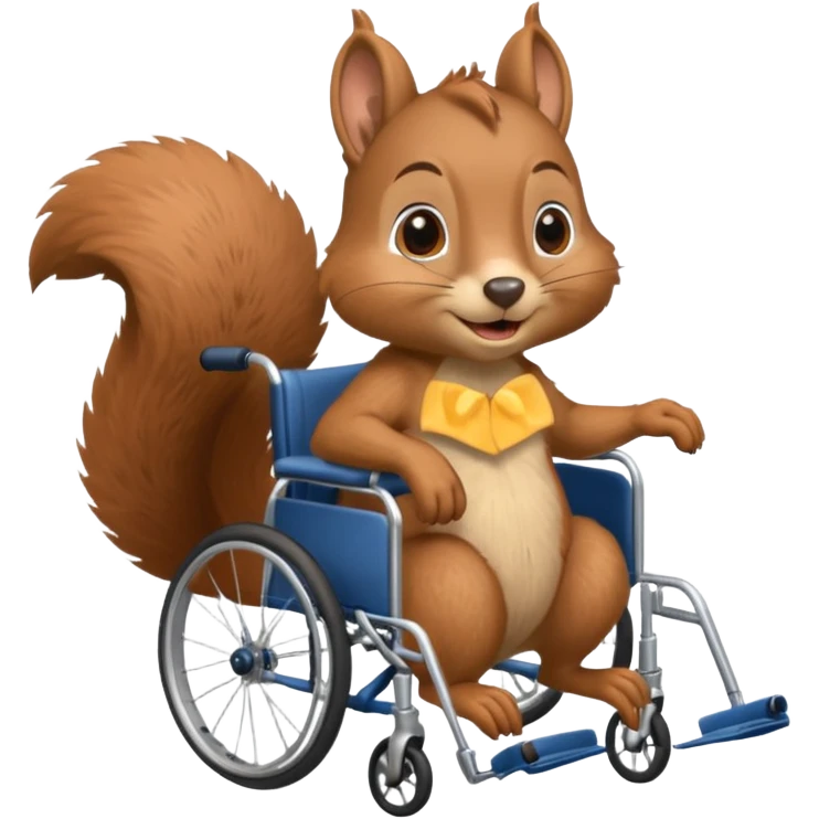 squirrel in a wheelchair emoji