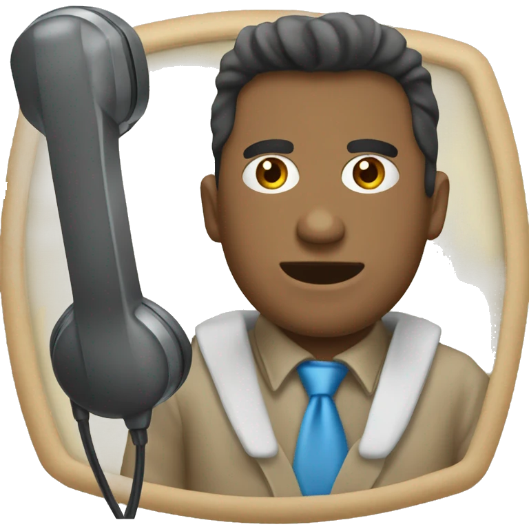 telefon tutan kopek emoji