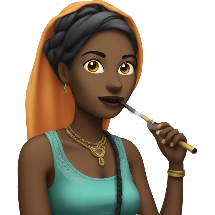 woman with hookah emoji