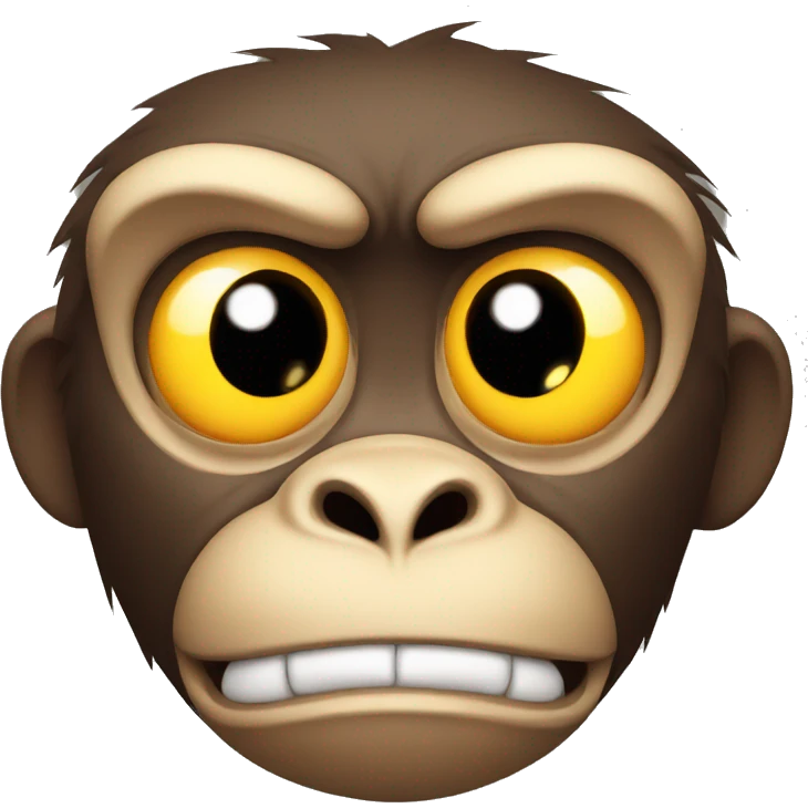 angry monkey face emoji