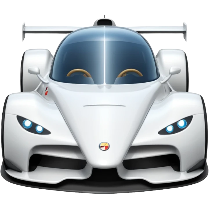 Car f1 branco emoji