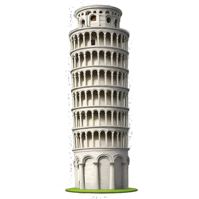Very small Leaning tower of pisa  emoji