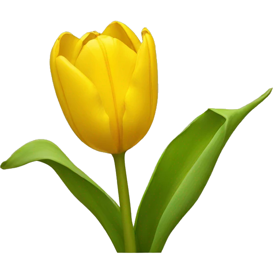 yellow tulip emoji