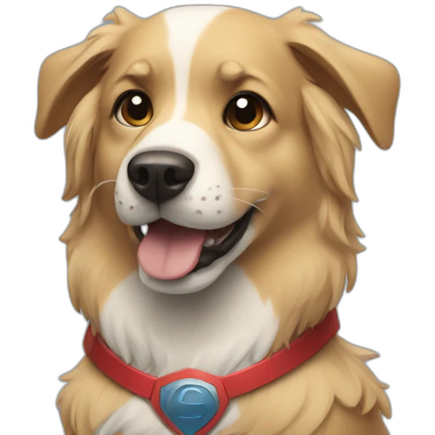 Super hero dog emoji