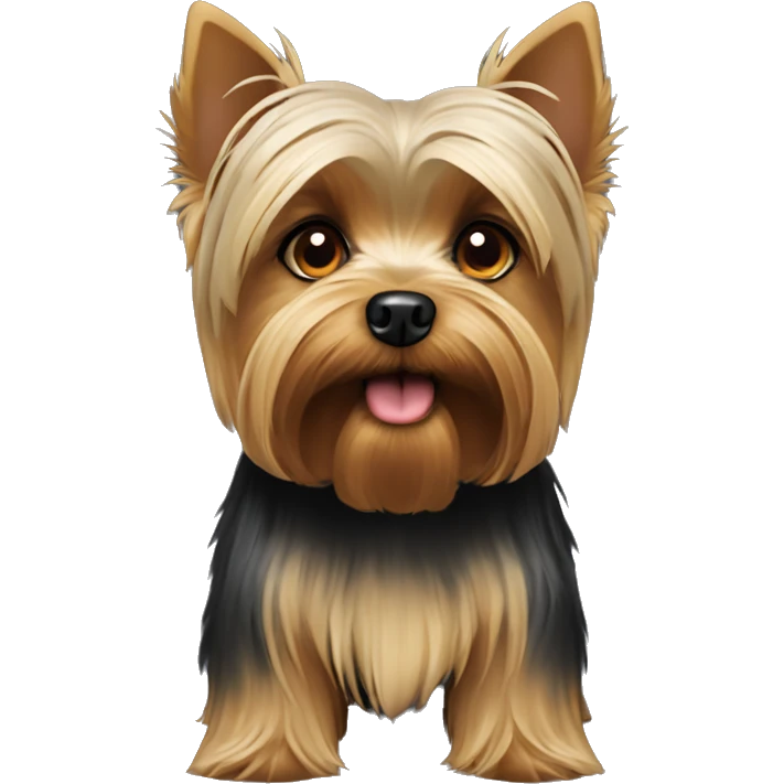 Short haired Yorkshire terrier strict face like this 😠 emoji