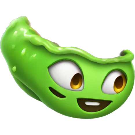 Slimy green fire emoji