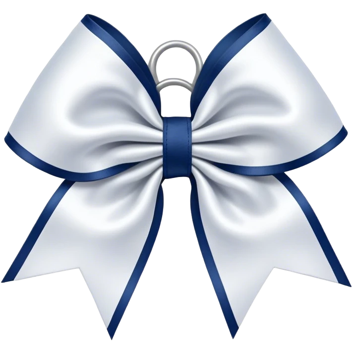 navy cheerleading bow emoji