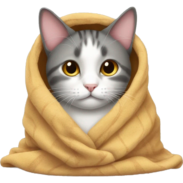 Cat in a Blanket emoji