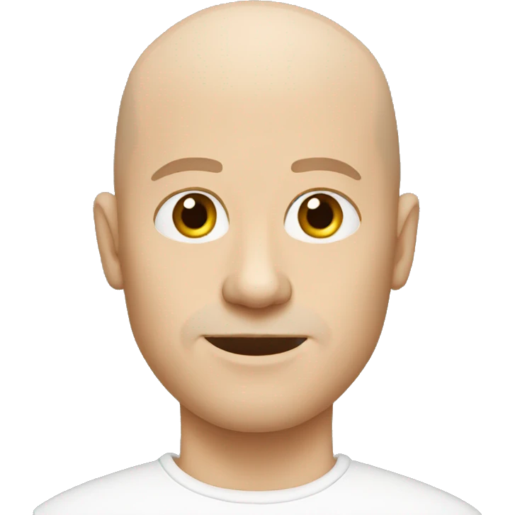 a bald white man emoji