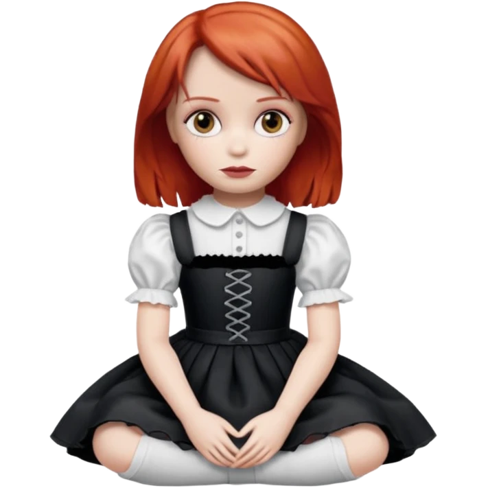 annabelle doll red hair emoji