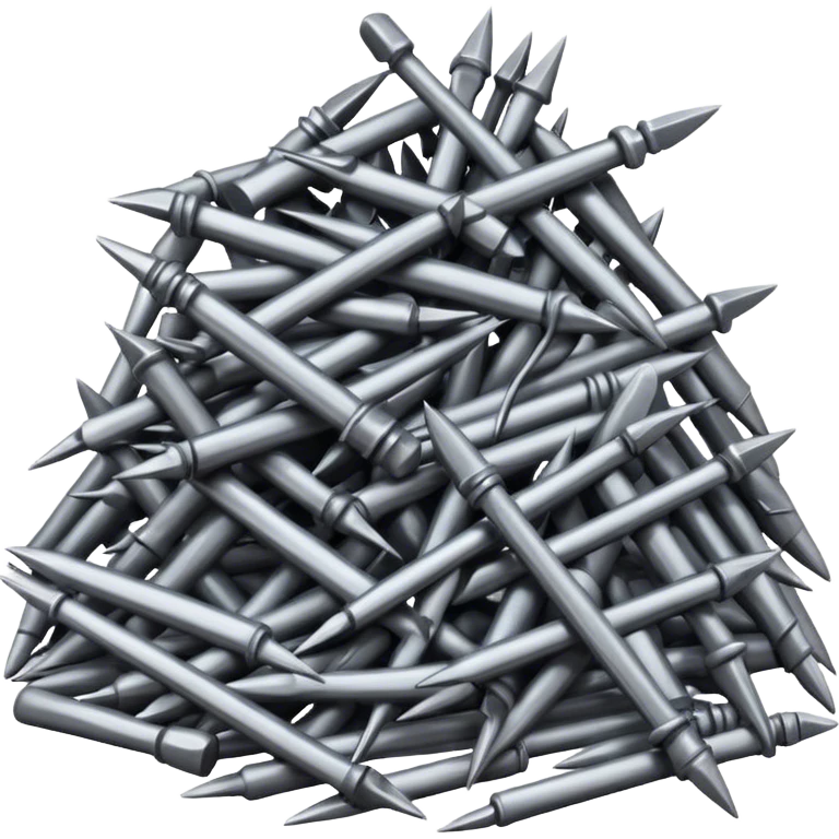 Pile of nails emoji