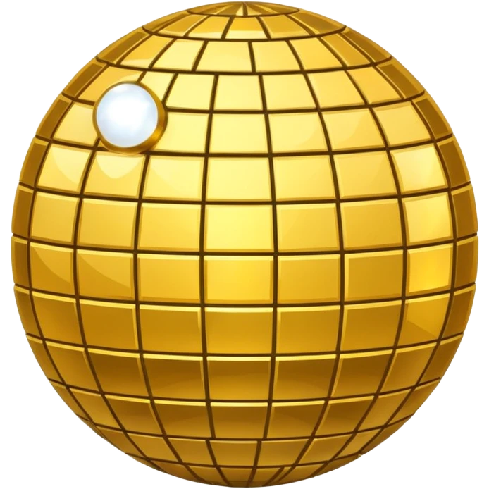 golden sparkling disco ball emoji